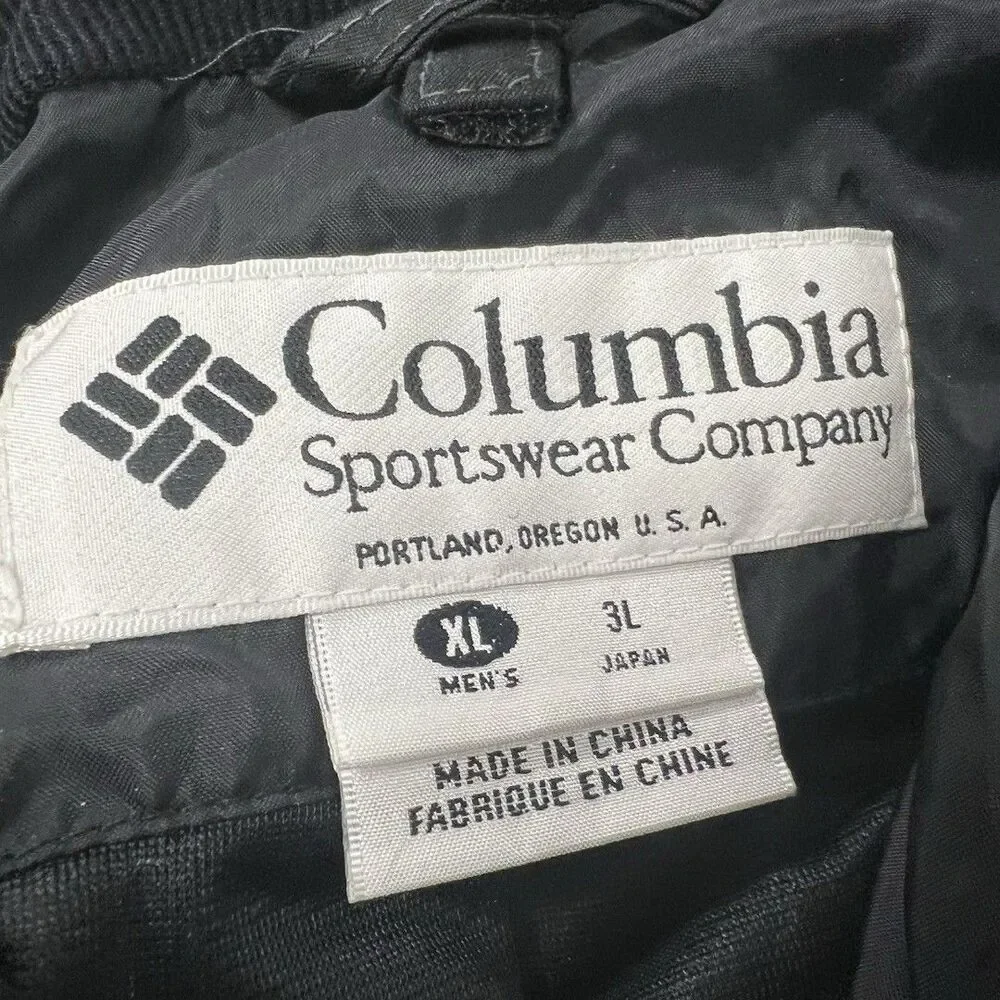 Columbia Packable Nylon Full Zip Jacket  Made In USA XL